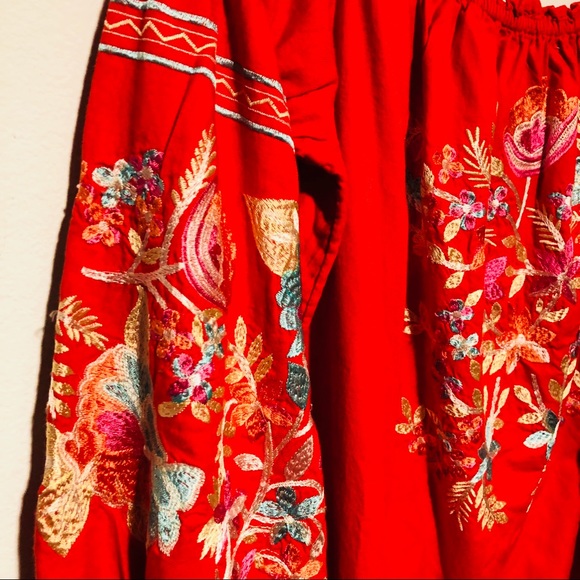 New Free People Off shoulder embroidery dress NWT - Picture 8 of 8